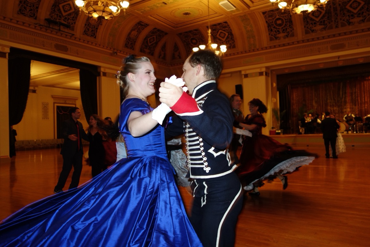 Victorian formal attire and ballgowns